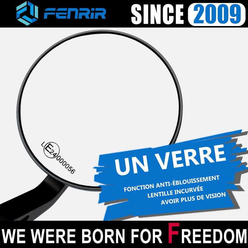 FENRIR Motorcycle bar end mirror for SV650 Rebel1100 CB1000R CB650R CB300R XSR700 XSR900 Z650RS Z900RS Vulcan S RnineT R18 Monster Scrambler Vitpilen Svartpilen V7 V9 Trident660 Speed Twin Bonneville - Image 5